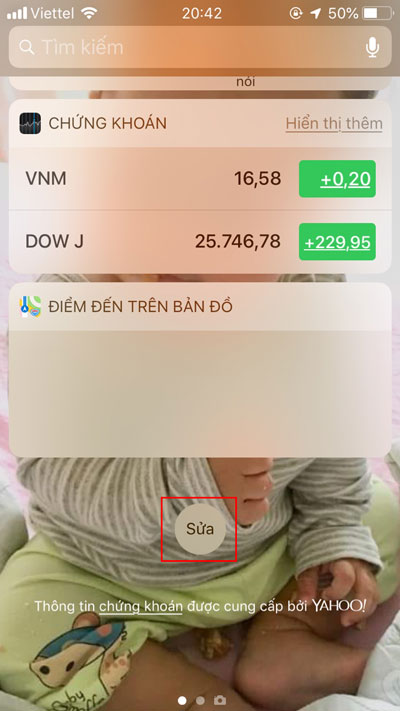 giảm số lượng tiện ích trên màn hình