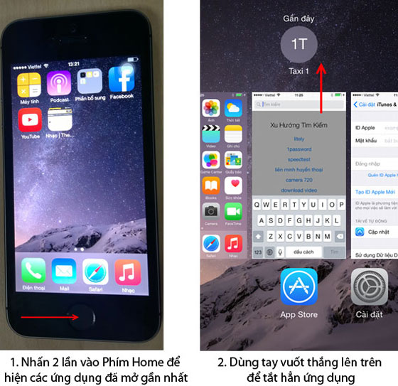 Xóa tất cả những ứng dụng chạy ngầm trong điện thoại