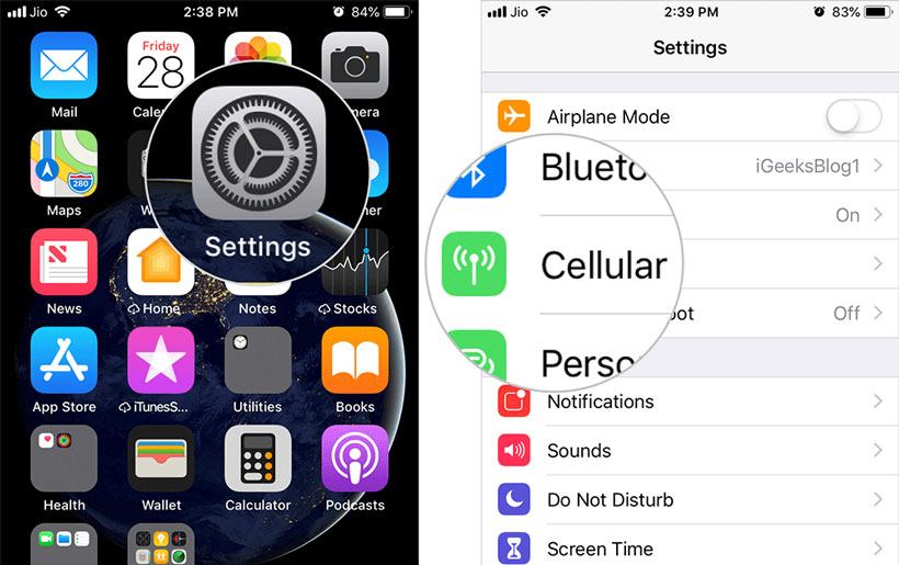 Mở dữ liệu di động