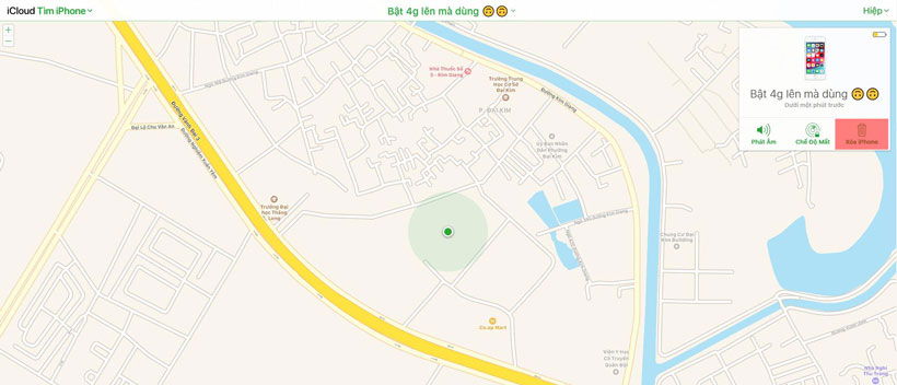 Xóa iPhone để khắc phục  iPhone x bị treo táo