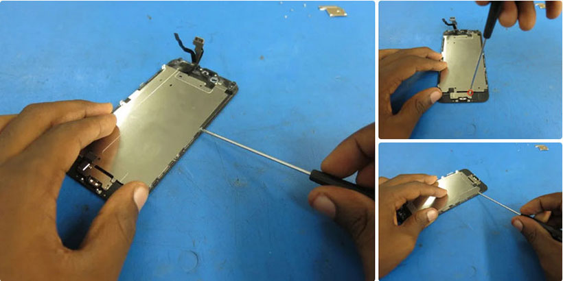 Tháo tấm chắn màn hình