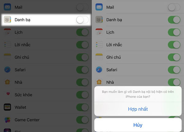 cách sao lưu lại danh bạ trên iPhone 6