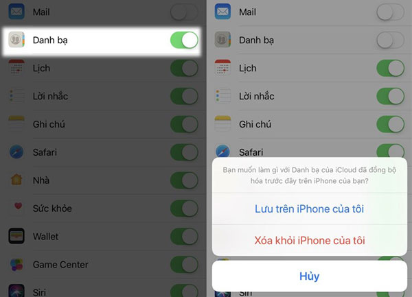 Cách xóa toàn bộ danh bạ trên iPhone 6