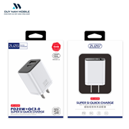 Củ sạc nhanh 20W 2 cổng PD+USB ZUZG UC05